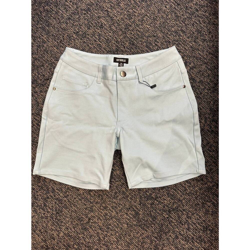 NEW STEELE men's 1932 knit shorts in ice blue